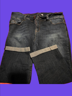 4/$67 Deal! Royalty For Me Women's Deep Indigo Straight Cropped Jeans